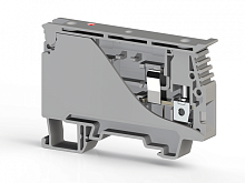 351 779, Клеммник с держ. предохр. с индикацией 220VAC на DIN-рейку, 6 мм.кв. (серый), ASK 4LD (220 VAC) | код 0.0.0.3.51779 | KLEMSAN