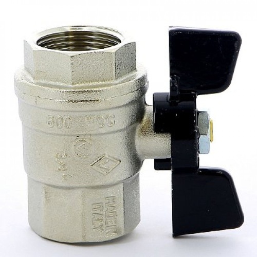 Кран шаровой 3/4' ВВ бабочка OREGON серия 302 полный проход (03020067) | код RG008Q14O5ALPB | Bugatti Кран шаровой 3/4' ВВ бабочка OREGON серия 302 полный проход (03020067) | код RG008Q14O5ALPB | Bugatti