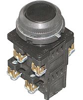 Выключатель кнопочный КЕ-182 У2 исп.6, черный, 3з, цилиндр, IP54, 10А, 660В (ЭТ) | код ET561472 | Электротехник