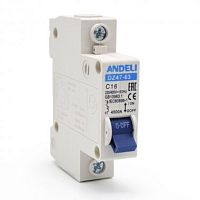 Автоматический выключатель DZ47-63/1P 25A 4.5kA х-ка D (ANDELI) | код ADL01-122 | ANDELI