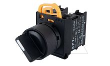 Переключатель PB3E, черный, 0<-I, возврат, 1NO, 6A 230VAC/24VDC, без подсветки, 22mm, IP65 | код PB3E-X20S10S/K00fu | АРТ