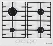Газовая варочная поверхность Maunfeld EGHE.64.3EW/G белый | код 1859589 | MAUNFELD
