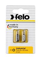 Бита серии Industrial TX 9х25, 2шт на блистере | код 2609036 | FELO