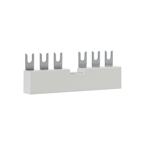 Трехфазная шинная разводка для параллельного соединения 2х автоматических выключателей DMP32 | код DMP32CL45-2 | DKC Трехфазная шинная разводка для параллельного соединения 2х автоматических выключателей DMP32 | код DMP32CL45-2 | DKC