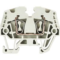 Проходная клемма, тип фиксации провода: пружинный, номинальное сечение: 2,5 мм кв., 24А, 500V, ширина: 5 мм, цвет: серый, тип монтажа: DIN 15 | код 55.703.0053.0 | Wieland