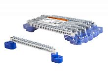 Шина N нулевая 6х9мм на двух угл. изоляторах 20 групп никелированная TDM | код SQ0801-0315 | TDM