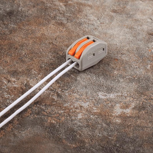 Клеммы монтажные многоразовые PTC-2P 222-412 450V 32A 0,08-2,5(4.0)mm2 , 2 отверстия, серые 50 шт. | код 5050792 | JazzWay фото 5