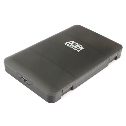 USB 3.1 Внешний корпус 2.5 SATAIII HDD/SSD AgeStar 31UBCP3C (BLACK) USB 3.1, пластик, черный, безвинтовая конструкция | код 31UBCP3C (BLACK) | AgeStar