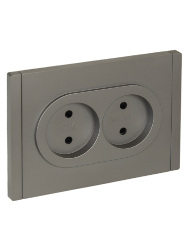 FORTE&PIANO Роз. 2-я без з/к с з/ш б/к 10А FP525 ст. IEK | код FP-R23-10-1-K46 | IEK