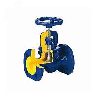 Клапан запорный стальной 215F 65 Ру40 Тмакс 400С фланцевый сальниковый | код 215F065E01 | Zetkama