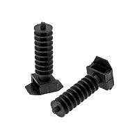 Дюбель под стяжку REXANT (база), d=10 х 40 мм, черный, упаковка 100 шт. | код 07-4512 | REXANT