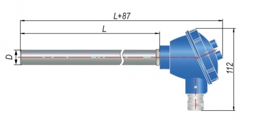 Преобразователь термоэлектрический (0...1100 С) ДТПК125М-0915.500.1,0.И | код 129508 | ОВЕН