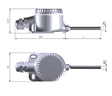 Термопреобразователь сопротивления (-40...+80 С, HART) ДТС125М-50М.1,0.80.И | код 151204 | ОВЕН