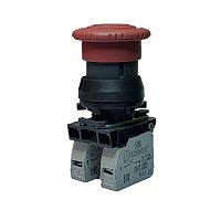 Выключатель Briswik КЕ 131/1м красный 2но+0нз Гриб с фикс IP40 УХЛ3 10А | код aZ-PG-0Ai-0222 | Briswik