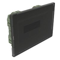 Practibox3 встраиваемый прозрачная дверь 1х12м земля+нейтраль | код 401752 | Legrand