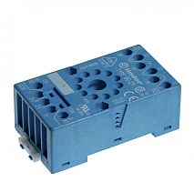 Розетка с винтовыми клеммами (с зажимной клетью) для реле 60.12, таймера 88.12, применяются модули 99.01, в комплекте металлическая клипса 090.33, версия: синий цвет | код 9020SMA | FINDER