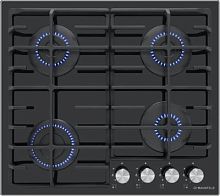 Газовая варочная поверхность Maunfeld EGHG.64.6CB/G черный | код 1418587 | MAUNFELD