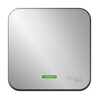 Выключатель 1-клавишный BLANCA, с подсветкой, открытый монтаж, алюминий | код. BLNVA101113 | Schneider Electric