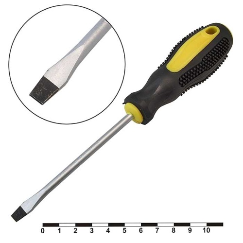 Отвертка плоская RUICHI CT-1602, 5x100 мм | код 82162 | Ruichi Отвертка плоская RUICHI CT-1602, 5x100 мм | код 82162 | Ruichi