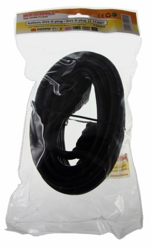 Шнур DVI-D - DVI-D 7M gold с фильтрами REXANT | код 17-6407 | REXANT