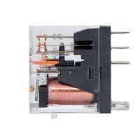Реле миниатюрное промышленное, 2CO, ком. ток 8А, AgSnO2, напряжение 24V DC, опция: светодиод | код IR-24DC-2CO | DKC