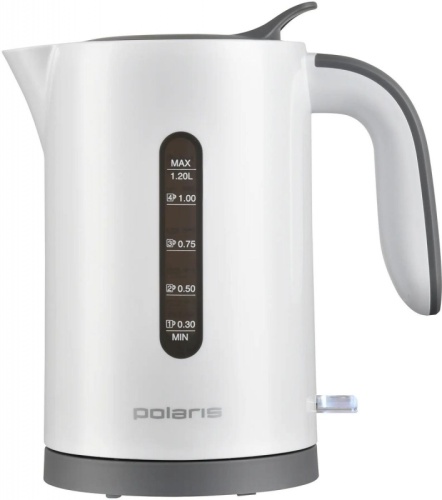 Чайник электрический Polaris PWK 1220C Water Way Pro 1.2л. 2200Вт белый корпус: пластик (PWK 1220C) | код 2019698 | POLARIS