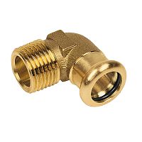 Уголок бронза пресс 18 х 3/4' НР для медных труб (180921834) | код RG008TF92MIT0U | Sanha