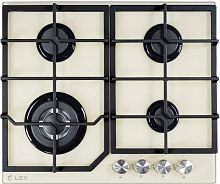 Газовая варочная поверхность Lex GVG 6040-1 IV Light белый антик | код 1997126 | LEX