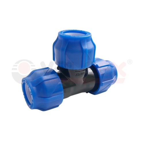 Тройник компрессионный 50-50-50 (8/2) | код 1210012505050 | VALFEX