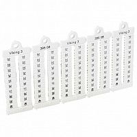 Листы с этикетками для клеммных блоков Viking 3 - горизонтальный формат - шаг 5мм²- цифры от 31 до | код. 039508 | Legrand