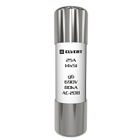 Плавкий предохранитель FС06 25A 14x51 gG ELVERT (упаковка 10шт) | код FC06g-25 | ELVERT