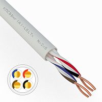 Кабель для пожарной сигнализации REXANT КПСВВнг(А)-LSLTx 2x2x0,75 мм кв, бухта 200 м | код 01-4876 | REXANT