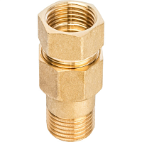 Разъемное соединение 'американка' ВН, уплотнение под гайкой по плоскости 1' 1/4 | код RG008Q1DJUQJS9 | STOUT