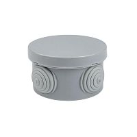 Коробка распаячная КМР-040-038 с крышкой наружная (65х40) 4 мембранных ввода IP54 розничный стикер PROxima | код plc-kmr-040-038-r | EKF