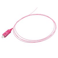 Пигтейл LANMASTER SC/PC, многомодовый OM4, 1.0 м | код LAN-PIG-SC/OM4-1.0 | LANMASTER