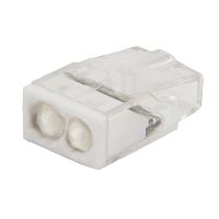 Экспресс-клемма строительно-монтажная СМК 2273-242 2-проводная 0.5-2.5кв.мм с пастой (блист.20шт) | код 07-3216-20 | Rexant