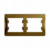 Рамка 2 поста GLOSSA, горизонтальная, сиреневый туман | код. GSL001402 | Schneider Electric