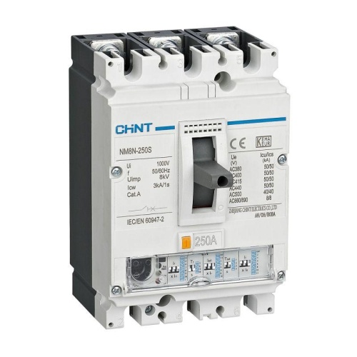Выключатель автоматический 3п 100А 50кА NM8N-250S EN с электрон. расцеп. (R) | код 271333 | CHINT Выключатель автоматический 3п 100А 50кА NM8N-250S EN с электрон. расцеп. (R) | код 271333 | CHINT