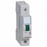 Моноблочный индикатор - 1 лампа - зеленая - 1 модуль | код. 604077 | Legrand 