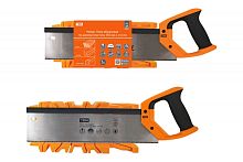 Набор: Пила обушковая по дереву/пластику 350 мм и стусло, закаленные зубья, Алмаз TDM | код SQ1035-0104 | TDM