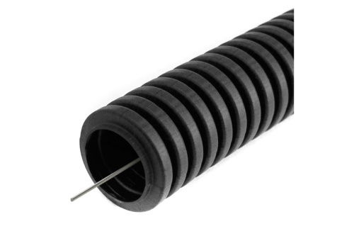 Труба гофрированная ПВХ легкая черная с/з д25 (50 м/2600 м уп/пал) | код PR01.0057 | Промрукав Труба гофрированная ПВХ легкая черная с/з д25 (50 м/2600 м уп/пал) | код PR01.0057 | Промрукав
