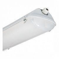 Светильник ЛСП44-2х36-005 Flagman IP65, 1279х147х108, корпус ПК, расс. опаловый ПК, ЭмПРА, PF=0,85 | код. 1044236005 | Ардатовский светотехнический завод