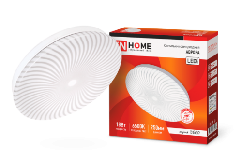 Светильник светодиодный серии DECO 18Вт 230В 6500К 1170лм 250х50мм АВРОРА IN HOME | код 4690612037370 | IN HOME Светильник светодиодный серии DECO 18Вт 230В 6500К 1170лм 250х50мм АВРОРА IN HOME | код 4690612037370 | IN HOME