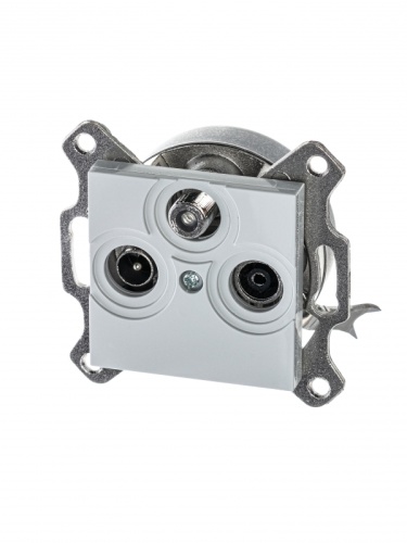 Розетка TV-R-SAT ABB Levit единственная серый 5011H-A03303 16W | код 2CHH083303A6016 | ABB