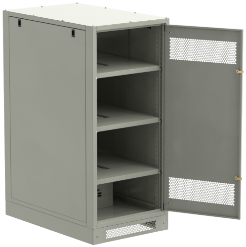 ITK LINEA B Шкаф (пустой) 1350х600мм дверь метал. сер. | код LB35-13H69-M | ITK by IEK