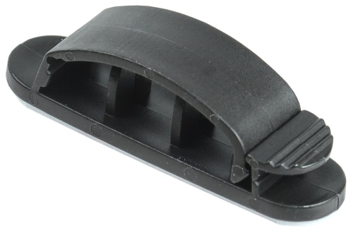 Клипса самоклеящаяся КС-3 черная (12шт) | код UHP41-3-K02 | IEK