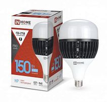 Лампа светодиодная LED-HP-PRO 150Вт 230В E27 Е40 6500К 13500лм с адаптером | код 4690612035703 | IN HOME