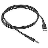 Кабель аудио Hoco UPA17, Type-c - джек3.5, 1м, черный | код 6931474751690 | Hoco