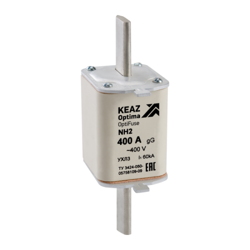 Вставка плавкая OptiFuse NH2-355-400AC-0-gG-УХЛ3 (12 шт.) КЭАЗ | код 251319 | КЭАЗ
