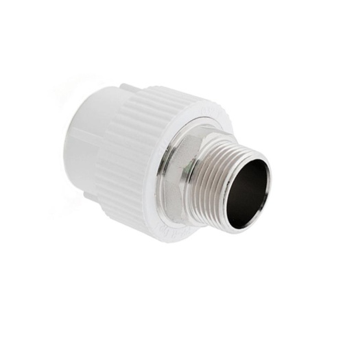 Муфта комбинированная под ключ PPR наружн. резьба 40х1 1/4 бел. | код 10668 | RTP Муфта комбинированная под ключ PPR наружн. резьба 40х1 1/4 бел. | код 10668 | RTP